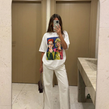 Oversized Artistic Graphic T-Shirt – Relaxed Fit Cotton Tee