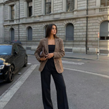 Classic Checkered Blazer Jacket for Timeless Smart Style