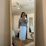 Striped Long Sleeve Polo Shirt – Relaxed Fit Casual Top