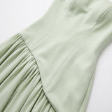 Women's Strapless High Slit Maxi Dress