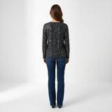 Women's Sequin Long Sleeve Blouse