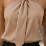 Women's Halter Neck Sleeveless Blouse