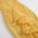 Women's Ruffle Hem Maxi Dress