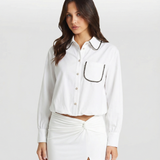 Cropped Pocket Shirt Jacket for Clean Modern Style