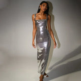 Strapless Sequin Maxi Dress – Elegant Bodycon Evening Gown