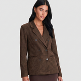 Double Breasted Tailored Blazer for Classic Elegant Style
