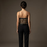 Women's Sequin Mesh Cami Top