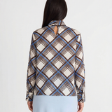 Geometric Print Blouse for Modern Elegant Style