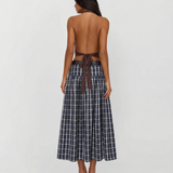 Plaid Midi Skirt for Classic Elegant Style