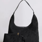 Women's Suede Shoulder Hobo Bag