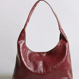 Women's Glossy Hobo Shoulder Bag