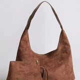 Women's Suede Shoulder Hobo Bag