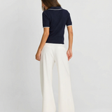 Collared Knit Top for Classic Chic Everyday Style