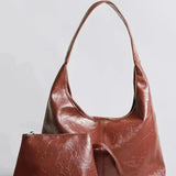 Women's Glossy Hobo Shoulder Bag