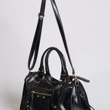 Faux Leather Fringe Shoulder Bag