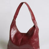 Women's Glossy Hobo Shoulder Bag