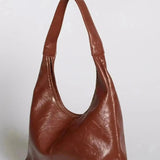 Women's Glossy Hobo Shoulder Bag