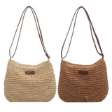 Woven Straw Crossbody Bag