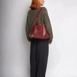 Women's Glossy Hobo Shoulder Bag