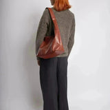 Women's Glossy Hobo Shoulder Bag
