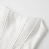 Women's Strapless Corset Crop Top