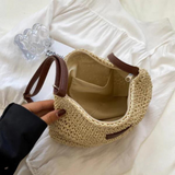Woven Straw Crossbody Bag