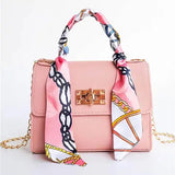 Women's Scarf Handle Crossbody Bag