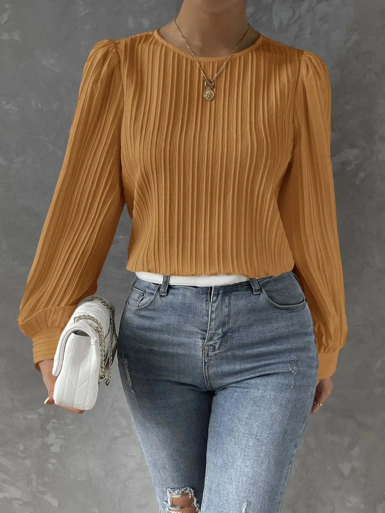 Pleated Chiffon Blouse for Elegant Everyday Style