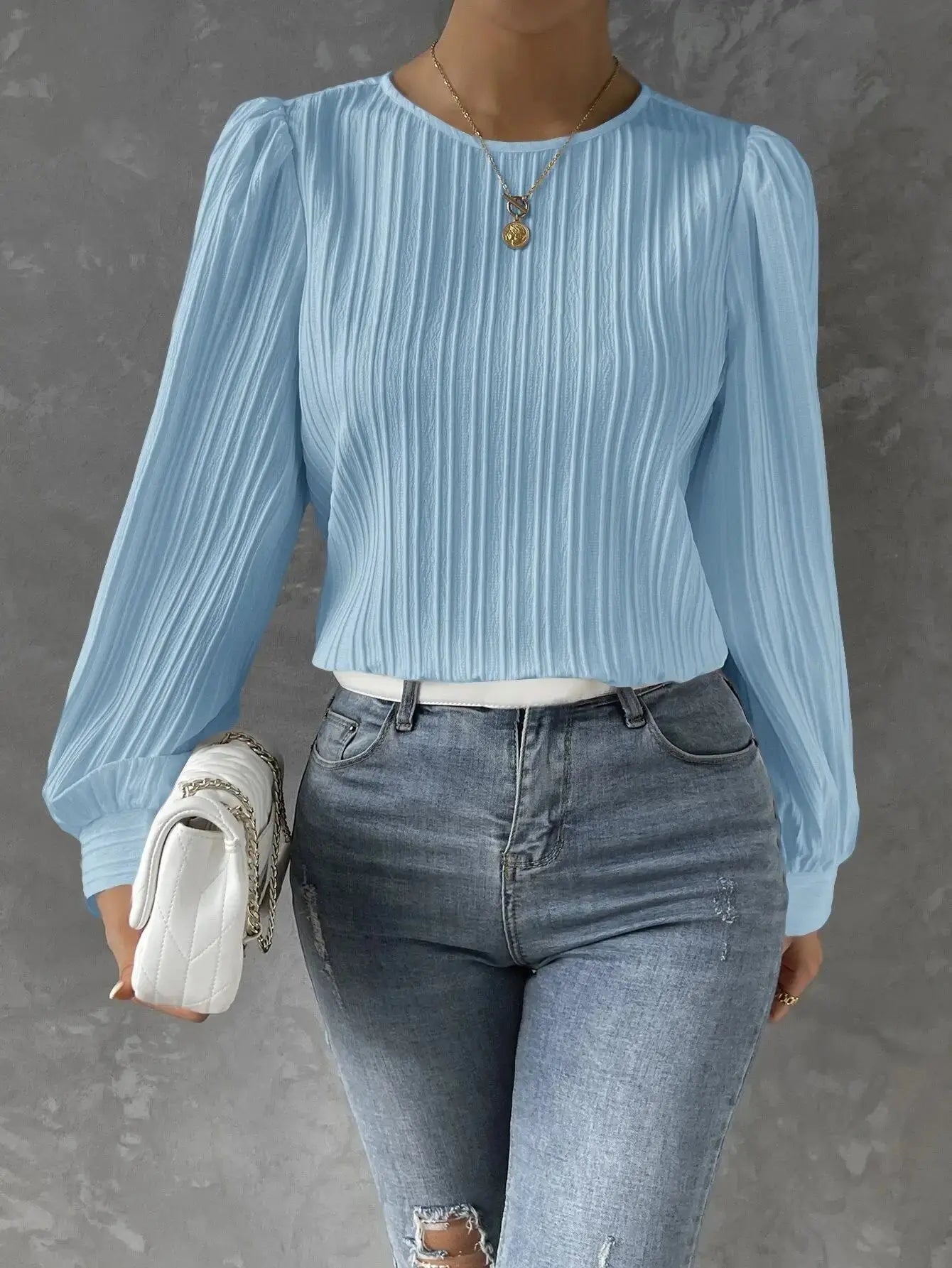Pleated Chiffon Blouse for Elegant Everyday Style