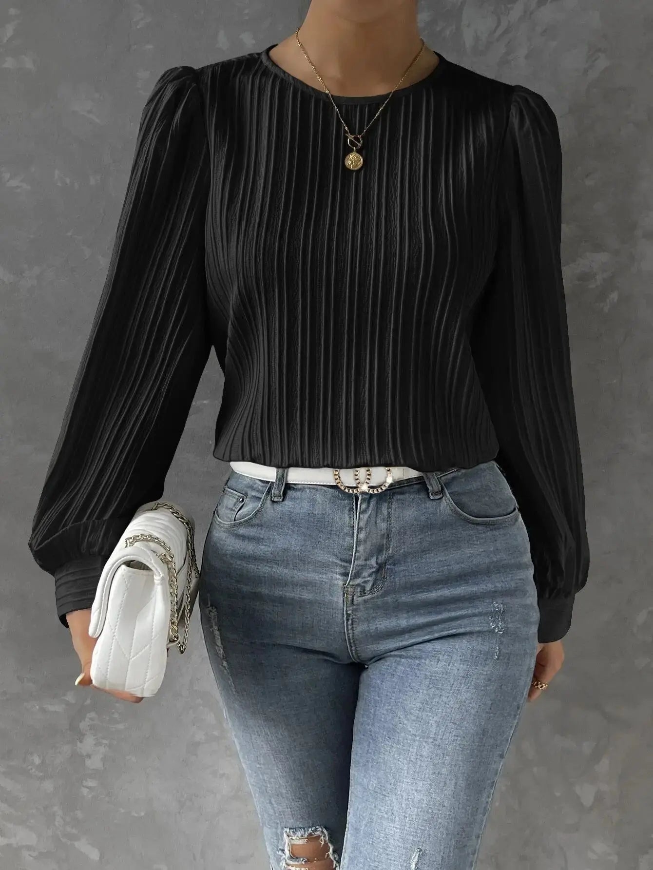 Pleated Chiffon Blouse for Elegant Everyday Style