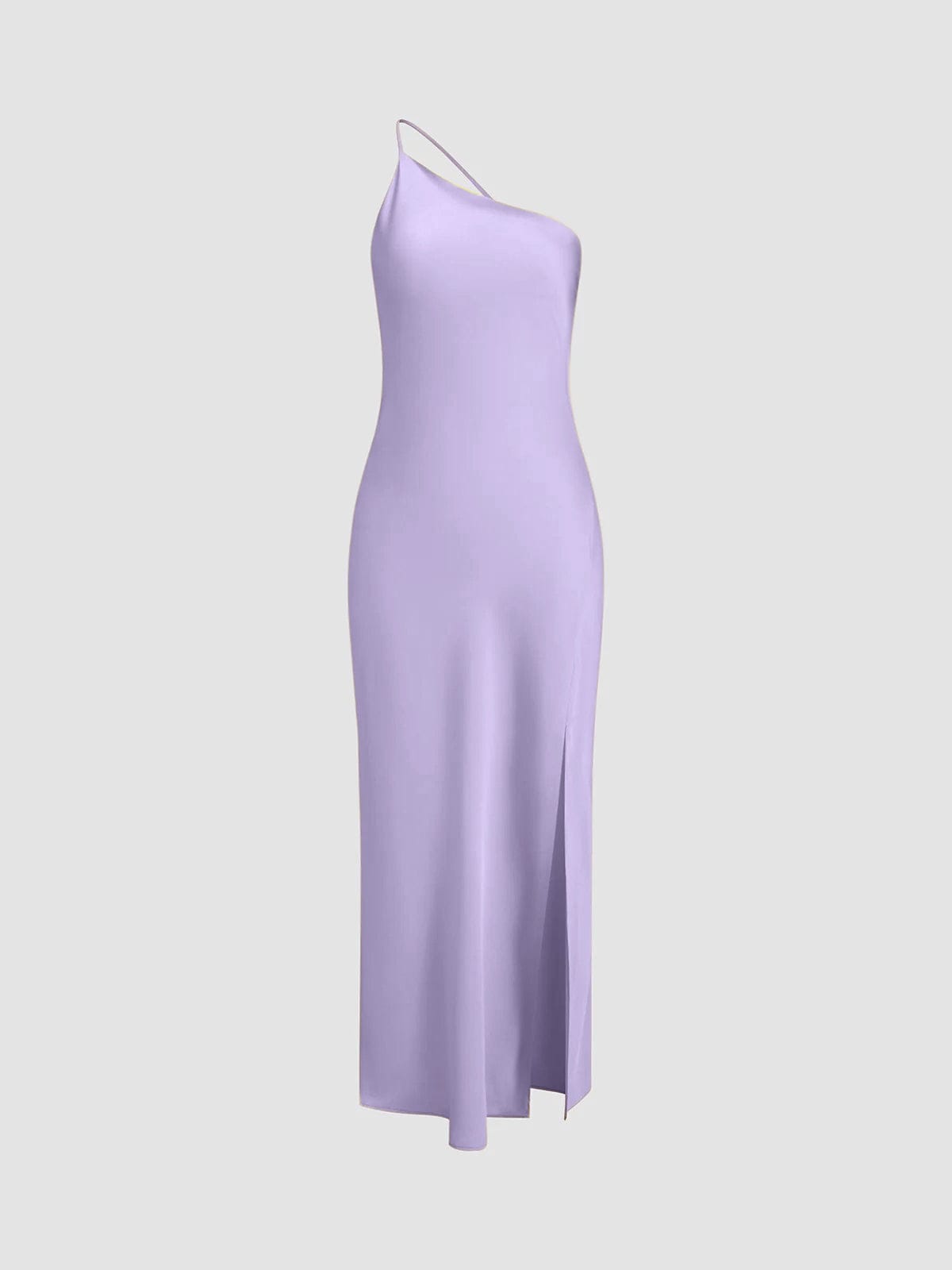 Backless Halter Maxi Dress – Sleek High Slit Evening Gown