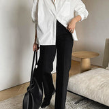 Oversized Button Down Shirt for Effortless Minimal Style