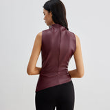 Sleeveless High Neck Top for Sleek Modern Style