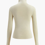 Women's Ribbed Turtleneck Knit Top