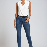 Women's Sleeveless V-Neck Blouse
