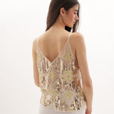 Women's Sequin Embellished Cami Top