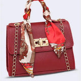 Women's Scarf Handle Crossbody Bag