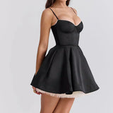 Sweetheart Fit and Flare Mini Dress – Elegant Party Dress