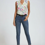 Women's Sleeveless V-Neck Blouse