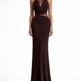 Women's Halter Neck Maxi Dress