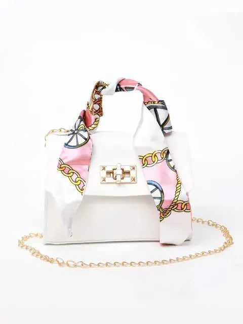 Women's Scarf Handle Crossbody Bag