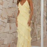 Women's Tiered Ruffle Maxi Dress
