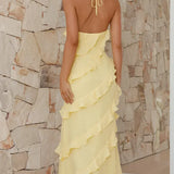 Women's Tiered Ruffle Maxi Dress