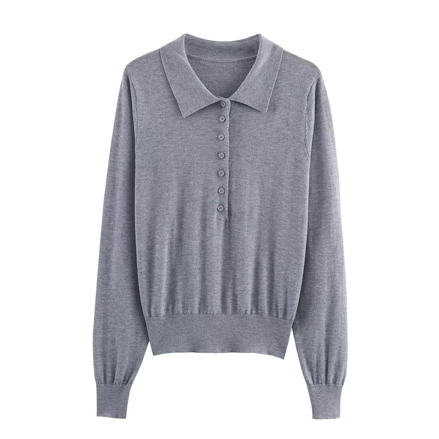 Zip Neck Knit Top for Sporty Chic Everyday Style