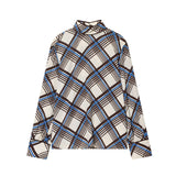 Geometric Print Blouse for Modern Elegant Style