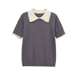 Collared Knit Top for Classic Chic Everyday Style