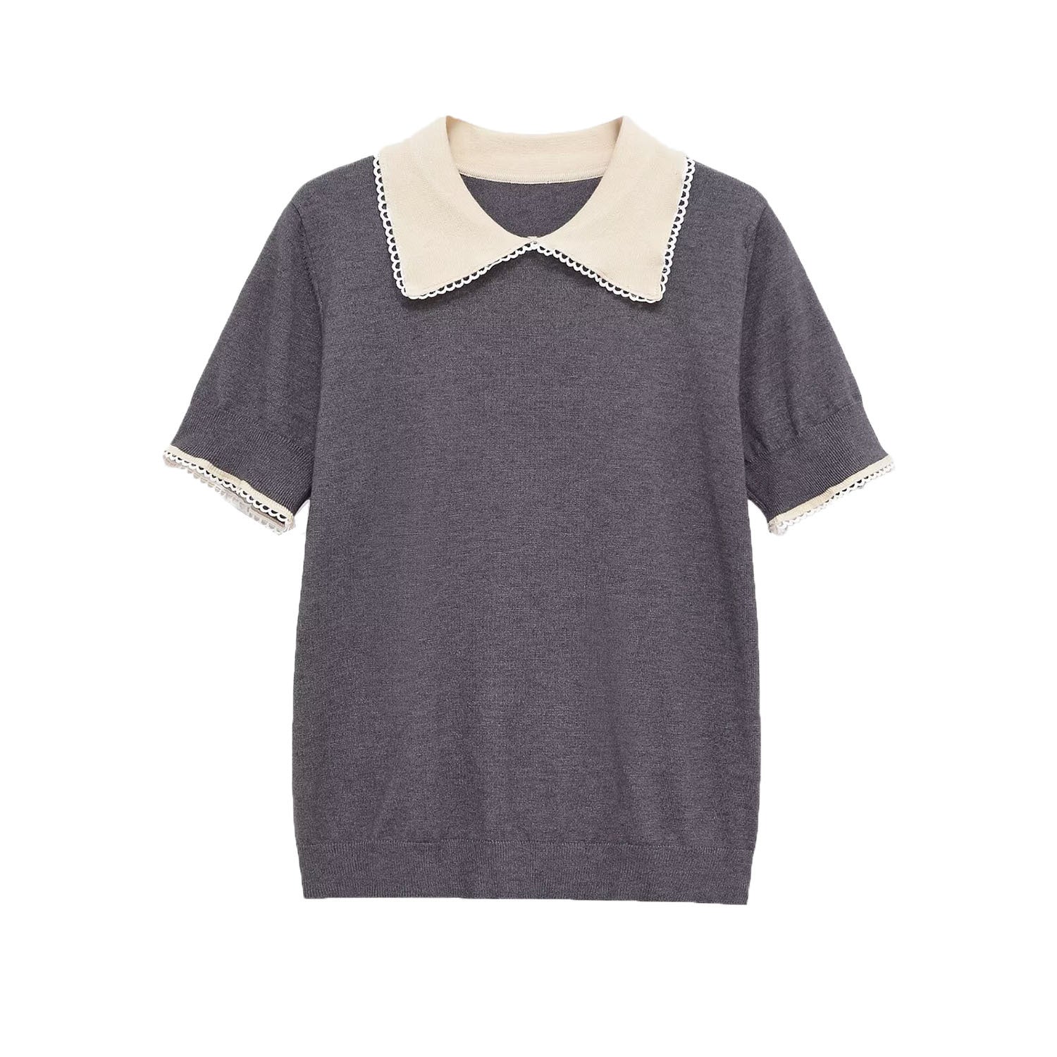 Collared Knit Top for Classic Chic Everyday Style