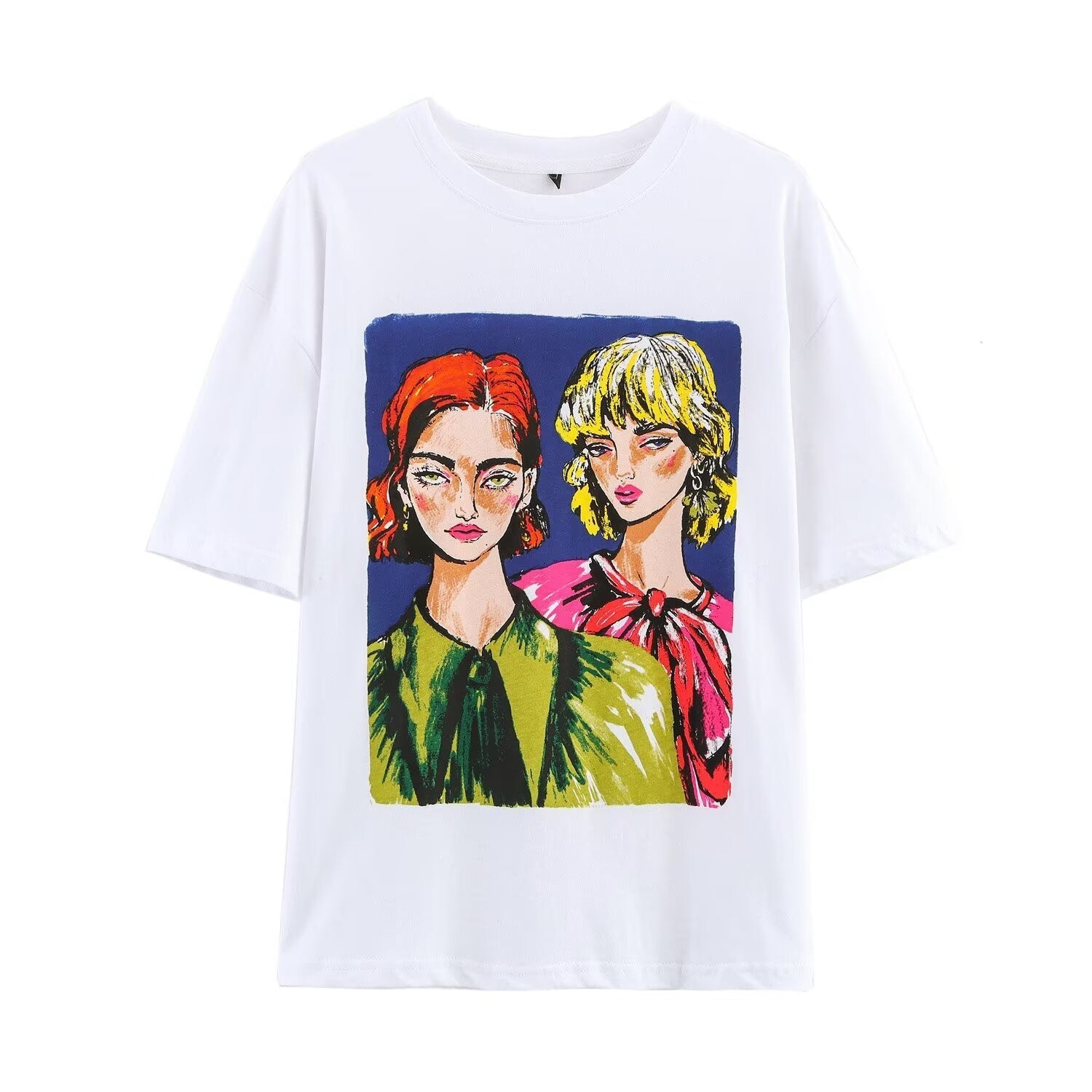 Oversized Artistic Graphic T-Shirt – Relaxed Fit Cotton Tee