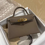White Faux Leather Top Handle Handbag