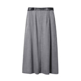 High Waist Pleated Midi Skirt for Elegant Everyday Style